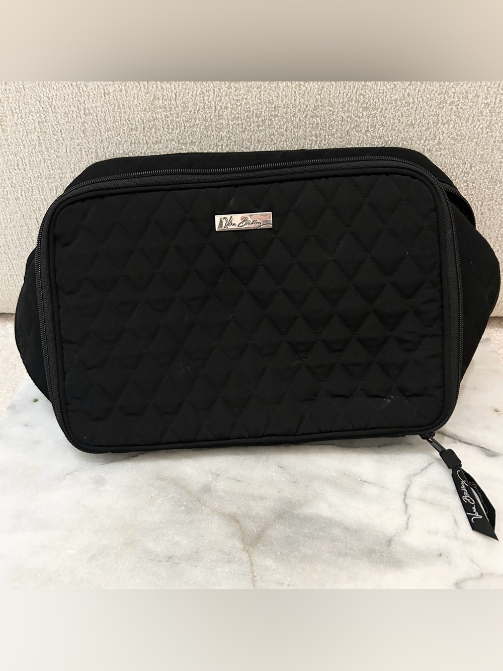 Vera Bradley Black Cosmetic Travel Bag